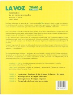 La Voz Tomo 4 "Terapeutica de los Trastornos Vocales"