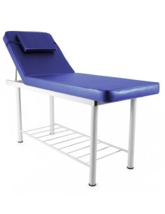 Camilla fija de acero con 2 cuerpos y respaldo reclinable