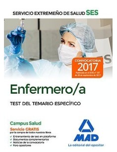 Enfermero/a del Servicio Extremeño de Salud (SES). Test específico