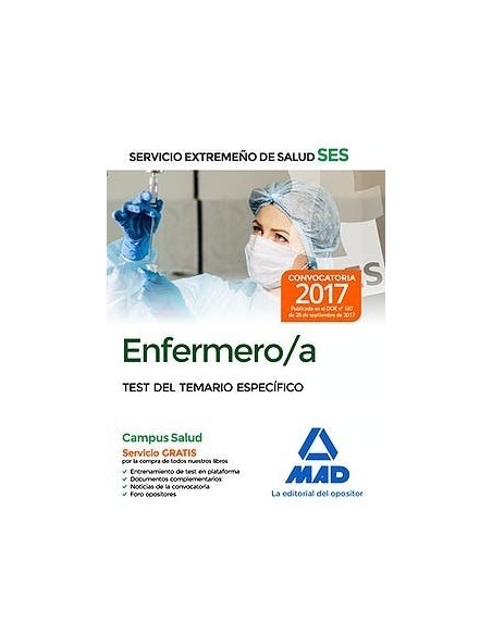 Enfermero/a del Servicio Extremeño de Salud (SES). Test específico