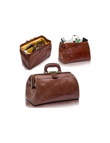 CLASSY'S Maletín compacto de piel para el médico
