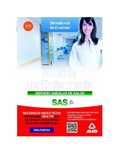 Auxiliar Enfermería del Servicio Andaluz de Salud. Simulacros de examen SAS Edición Colectivos