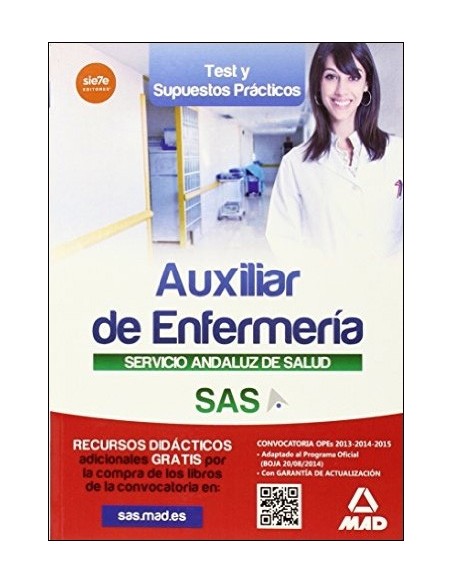 Auxiliar de Enfermería del Servicio Andaluz de Salud Test y Supuestos Prácticos