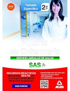 Auxiliar de Enfermería del Servicio Andaluz de salud Temario Específico Volumen 2