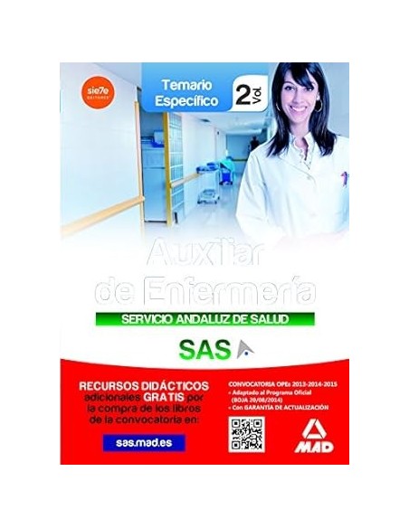 Auxiliar de Enfermería del Servicio Andaluz de salud Temario Específico Volumen 2