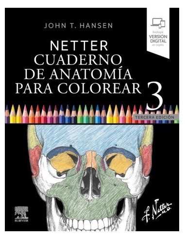 Pack 10 Gray Anatomia básica para estudiantes 4 edición + Netter Cuaderno de anatomía para colorear 3 edición