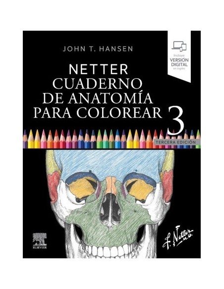 Pack 10 Gray Anatomia básica para estudiantes 4 edición + Netter Cuaderno de anatomía para colorear 3 edición