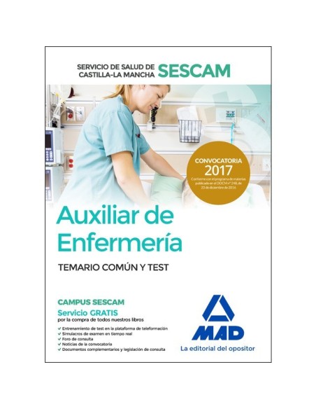 Auxiliar de Enfermería del Servicio de Salud de Castilla-La Mancha (SESCAM)