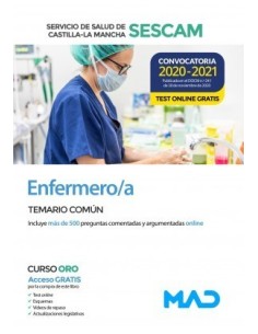 Enfermero/a del Servicio de Salud de Castilla-La Mancha (SESCAM). Temario común y test